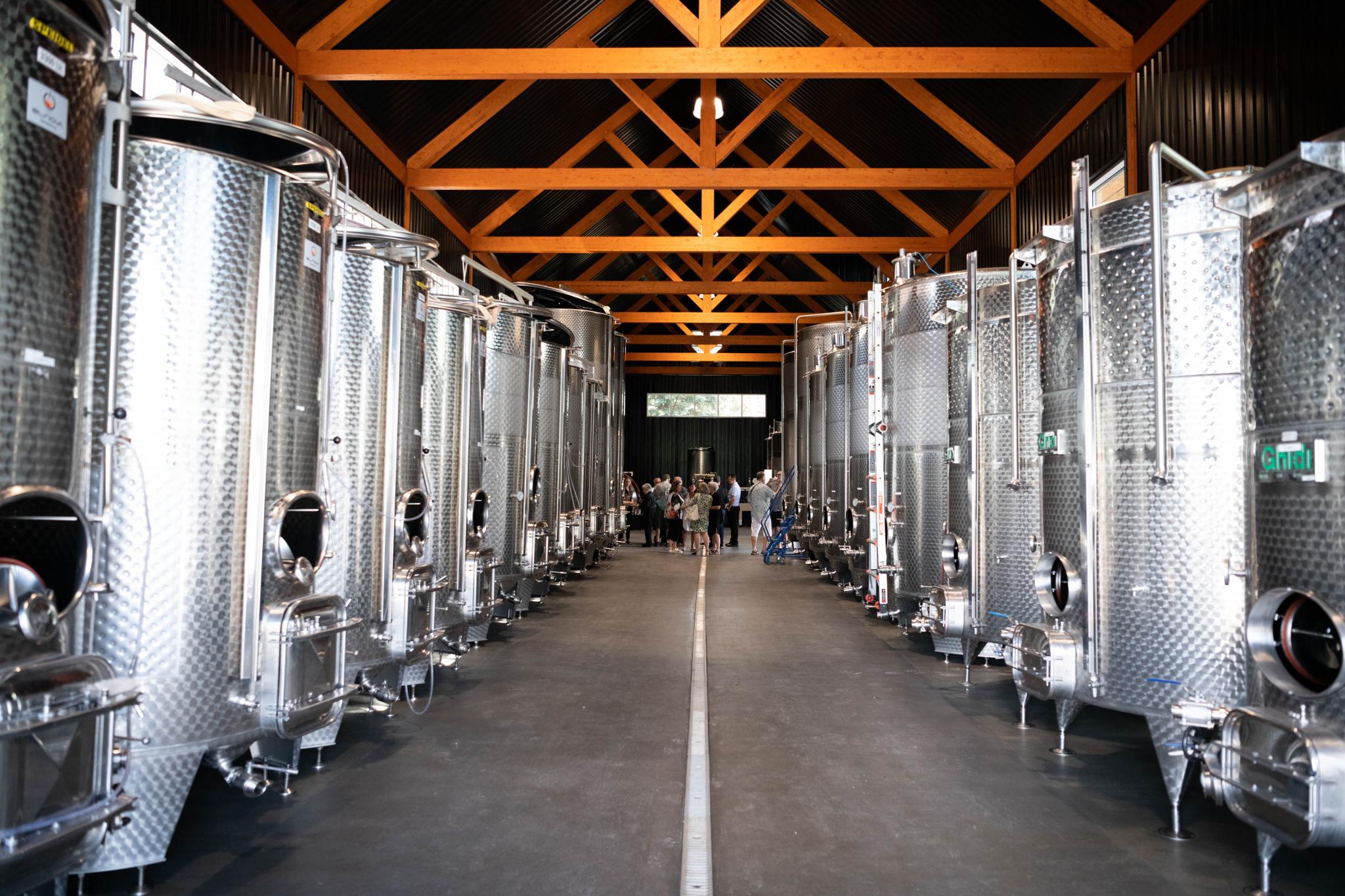 Visite de la salle des cuves